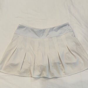 Athleta White Pleated Mini Skirt